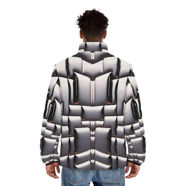 The "Cloud Nine Chrome" Men's Puffer Jacket: Defy the Ordinary, Embrace the Extraordinary