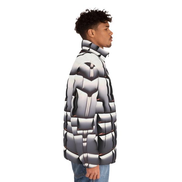 The "Cloud Nine Chrome" Men's Puffer Jacket: Defy the Ordinary, Embrace the Extraordinary