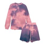 🌅 Chase the Sunsets: The Pink Skies Long Sleeve Pajama Set for Women