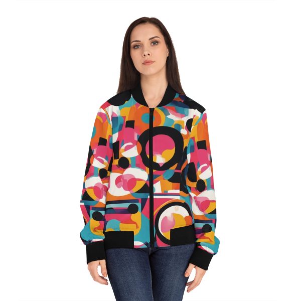Women's Art Pop Bomber Jacket: A Masterpiece of Wearable Art! 🎨🧥