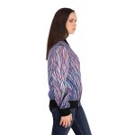 Women's Vibrant Pulse Bomber Jacket: Rhythms of the City! 🌆🧥