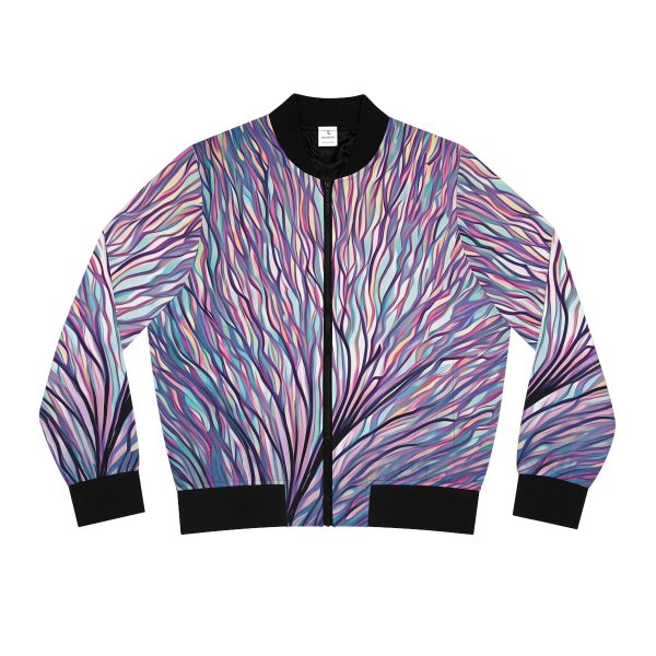 Women's Vibrant Pulse Bomber Jacket: Rhythms of the City! 🌆🧥