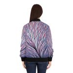 Women's Vibrant Pulse Bomber Jacket: Rhythms of the City! 🌆🧥