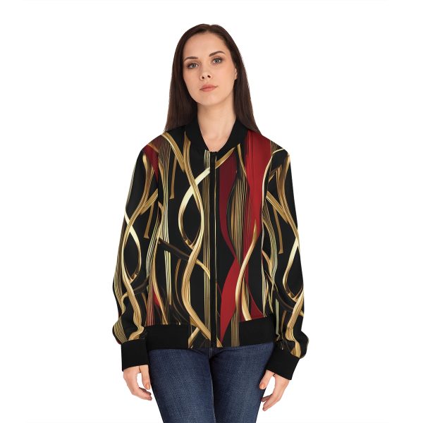 Women's "Rooted Rhythms" Bomber Jacket: The Beat of the Streets 🎶🧥